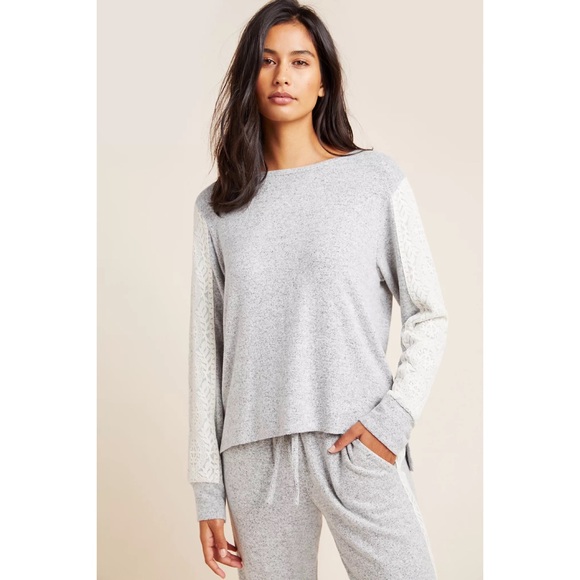 Anthropologie Flora Nikrooz Harbor Hacci Sleep Set - Picture 2 of 6